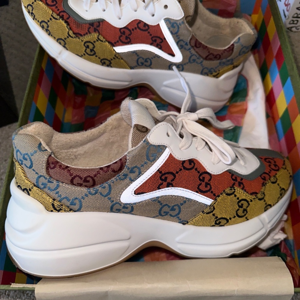 Gucci Canvas sneakers 39.5 - Picture 4 of 5